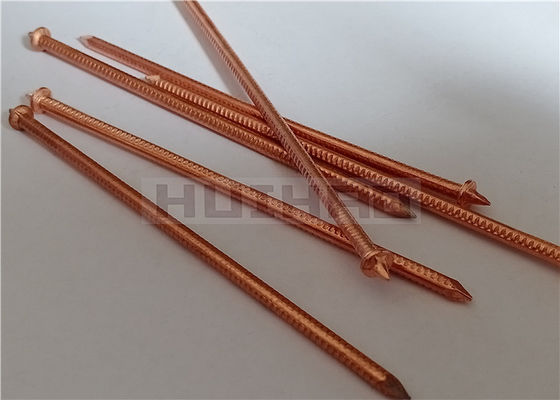 Bakır Kaplı Çelik Kaynak Yalıtım Pimleri 3x110mm Gemi Bölme Duvarı Yalıtımı İçin
