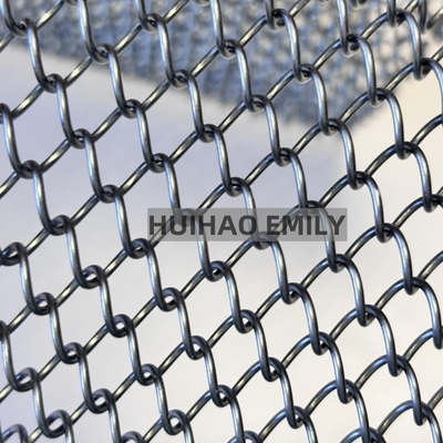 0.8mmx8mm Alüminyum Alaşım Metal Bobin Perde Esnek Metal Ağı Perde