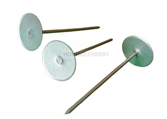 Galvanize Çelik Kanal Liner Pins 4 Inch Hava Kanalı Cam Elyaf Izolasyon için