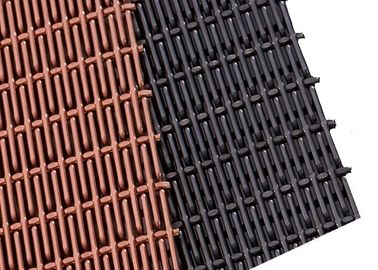 PVD Renkli Sert Metal Hasır Paneller, Güneşlik Paslanmaz Çelik Elogated Mesh