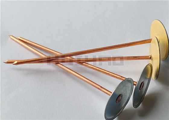 4 inç Cup Head Weld Pins, HVAC kanal yalıtım şirketleri için kullanılan galvanizli çelik