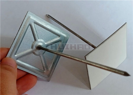 Çift Yüz Bant Kendiliğinden Yapışkanlı İzolasyon Pimleri 12Ga Dia ile Klips Sabit Cam Yünü