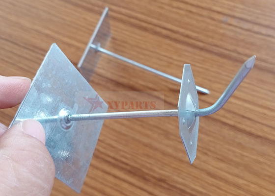 4-1/2" yapışkan taban yalıtım iğneleri, kanal sargısını veya yalıtım kartını sabitlemek için galvanizli çelik