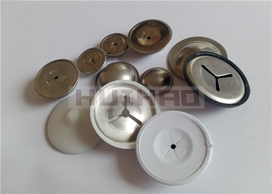 Paslanmaz çelik kendi kendine kilitleyici yıkayıcı yerleştirilen 12 ölçümlü alüminyum kubbesi kapağı 1-1 / 2 "