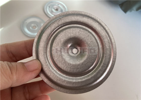 Çatı yalıtımı ve kaplama panelleri bağlamak için alü-zink kaplı çelik yalıtım sabitleme plakaları 75mm