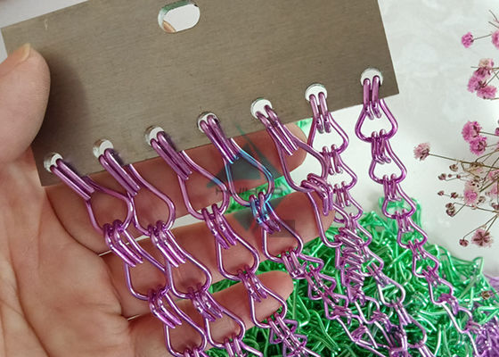 Anodize Alüminyum Kapı Zinciri Farklı Renkli Uçan Perde