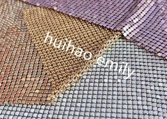 Dekorasyon için 8x8mm Parlak Alüminyum Sequin Metal Mesh Perde