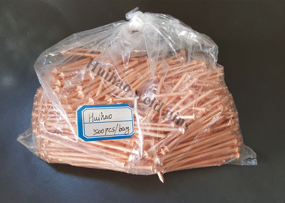 Konik uç kondensatör boşaltma CD Stud kaynak iğneleri Bakır kaplama hafif çelik