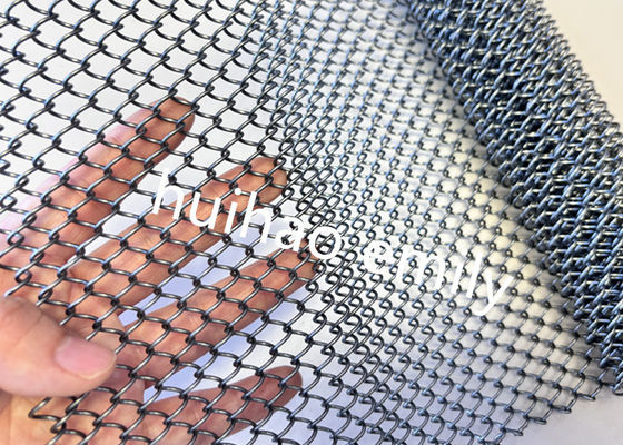 6x6mm Aperture Dekoratif Metal Mesh Perde Şömine Ekranı İçin