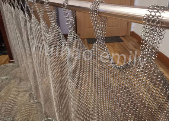 Tab Top Tip 7mm Metal Ring Mesh Perde Paslanmaz Çelik 316L