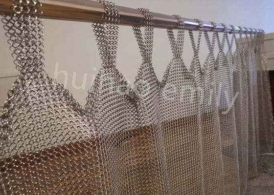 Tab Top Tip 7mm Metal Ring Mesh Perde Paslanmaz Çelik 316L