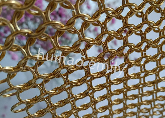 Yangın önleme restoran bölme için Metal Ring Mesh Perde