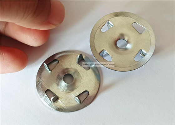 1-1/4 &quot;Dört Pençeli Metal Sabitleme Çamaşırları Alçı Panosu için Ekstrüde Plaka İzole Panosu Sabit Dönüş Panosu