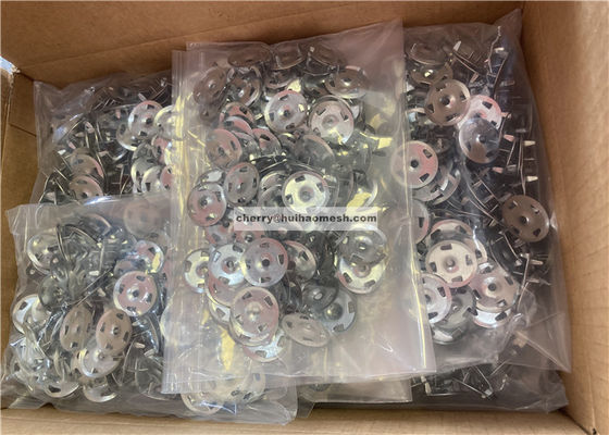 1-1/4 &quot;Dört Pençeli Metal Sabitleme Çamaşırları Alçı Panosu için Ekstrüde Plaka İzole Panosu Sabit Dönüş Panosu