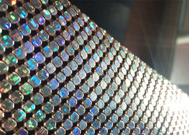 4mm Altın Renk Alüminyum Sequin Otel Dekorasyonu İçin Metal Ağı