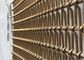 Paslanmaz Çelik Halat Dekoratif Tel Örgü, Asansör Salonu için Bronz sanat mesh