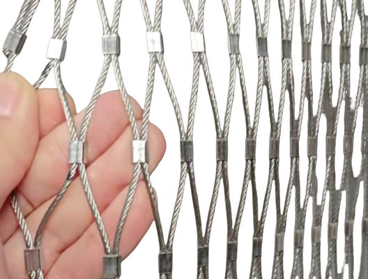 Mimarlık Esnek 2'' X 2' SS304 Güvenlik için İp Ağı