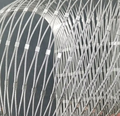 Mimarlık Esnek 2'' X 2' SS304 Güvenlik için İp Ağı