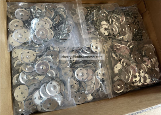 1-1/4 "Dört Pençeli Metal Sabitleme Çamaşırları Alçı Panosu için Ekstrüde Plaka İzole Panosu Sabit Dönüş Panosu
