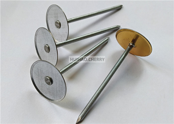 4 inç Cup Head Weld Pins, HVAC kanal yalıtım şirketleri için kullanılan galvanizli çelik