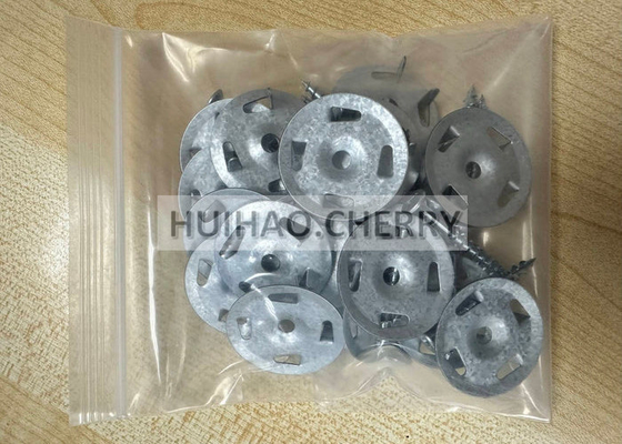 Ahşap veya metal çubuklar için galvanizli çelik yalıtım levhası yıkayıcı bağlayıcılar 1-1/4 "