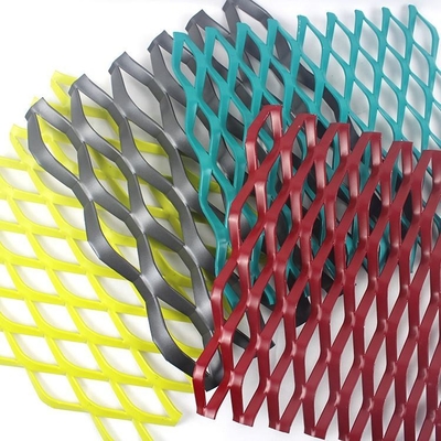 Dekoratif Metalik Ekranlar İçin 3D Genişletilmiş Metal Mesh