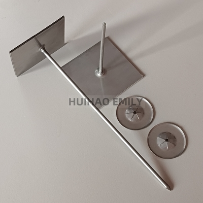 2.7mm Galvanizli Çelik Kendinden Yapışkanlı Yalıtım Çubuğu Pimleri Sabitleme Kaya Yünü Katmanı