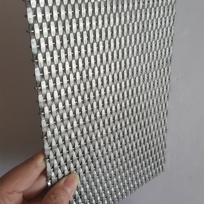 SS Metal Asansör Kabinleri için Dekoratif Tel Ağı