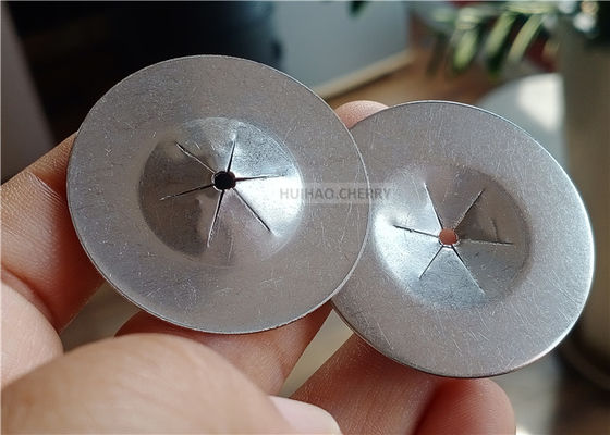 1-1/2 "38mm Yuvarlak Düz Kendi Kendini Kilitleyen Çamaşırları Paslanmaz Çelik 304 12 Ölçekli Isıtma Pini Bağlamak İçin