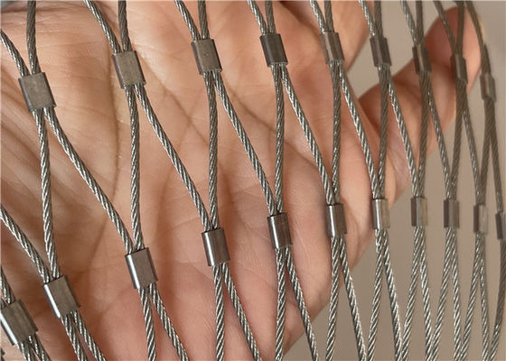 Esnek ve Dayanıklı Paslanmaz Çelik Kablo Örgü Çit Korkuluk Dolgu Ağı