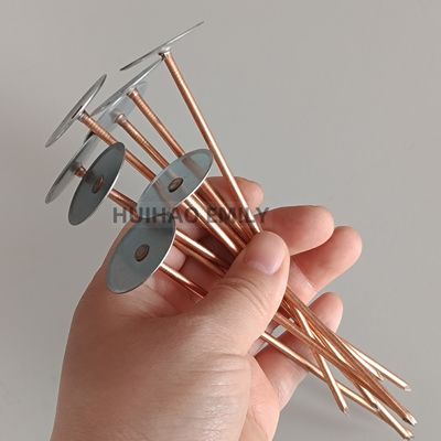 Galvanizli çelik Fincan Başlı İzolasyon Pimleri, Kanal İşi Sac Metaline Kaynaklanır