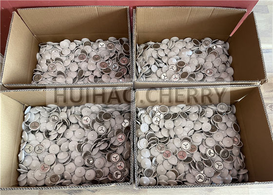 304 Kalite Paslanmaz Çelik Ses Yalıtım Klipsleri, Beyaz Polikaplarla 38mm CD Kaynak Pimlerine Monte Edilmiş