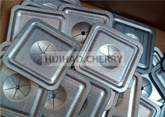 38mm Kare Kendinden Kilitli Pul Hızlı Klipsler Yalıtım İçin Galvanizli Çelik Malzeme