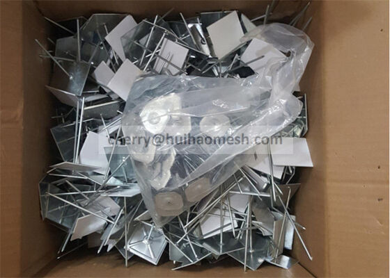 63.5mm Galvanizli Çelik Kendine Yapışkan İzolasyon Pinleri Köpük İzolasyon Panelleri Kurmak İçin