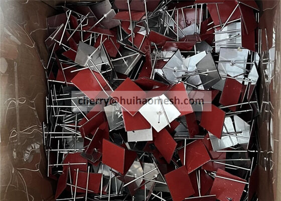 Çinko Kaplı Çelik Duvar Veya Tavan Yalıtım Pimleri ve Rondelaları (63mm Uzunluğunda) Yapışkan Tabanlı