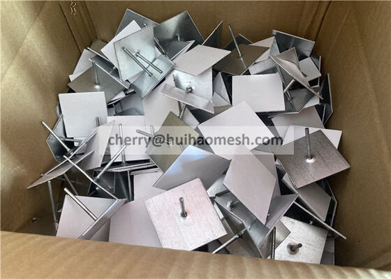 Çinko Kaplı Çelik Duvar Veya Tavan Yalıtım Pimleri ve Rondelaları (63mm Uzunluğunda) Yapışkan Tabanlı