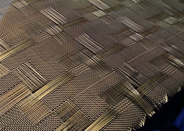 Tempered laminated cam için özel dokuma metal tekstil