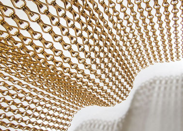 2mm Hook Link Tipi Metal Mesh Perde Pencere Kapısı Uçan Perde
