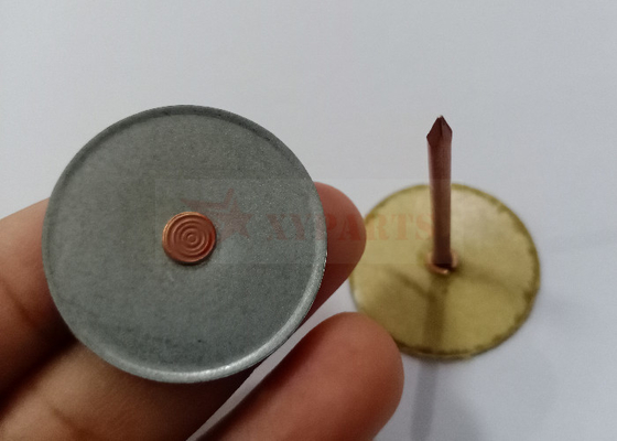 HVAC kanal yalıtımı için 30 mm yuvarlak tabanlı kaynaklı iğneler