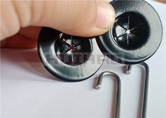 UV Dayanıklı Siyah Kaplamalı Kendinden Kilitli Yıkayıcılar ile Metal Güneş Paneli Hasır Klipler