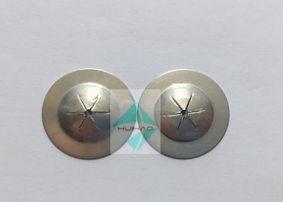 Yalıtım Battaniyeleri Pedleri için 25mm Paslanmaz Çelik Yassı Tip Kendinden Kilitli Yıkayıcı