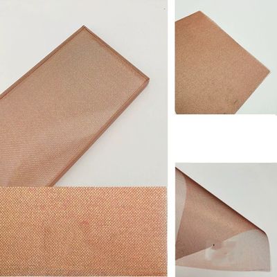 Dokuma Kumaş Mesh Lamine Cam Perde Duvar Kırmızı Renk