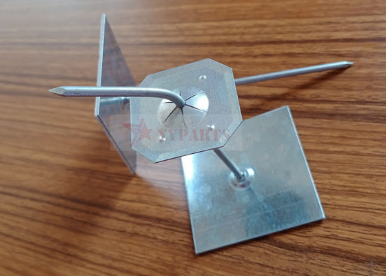 Galvanizli çelik ön şekillendirilmiş yalıtım malzemesini metal kanalına sabitlemek için kendi kendine yapışkan iğneler