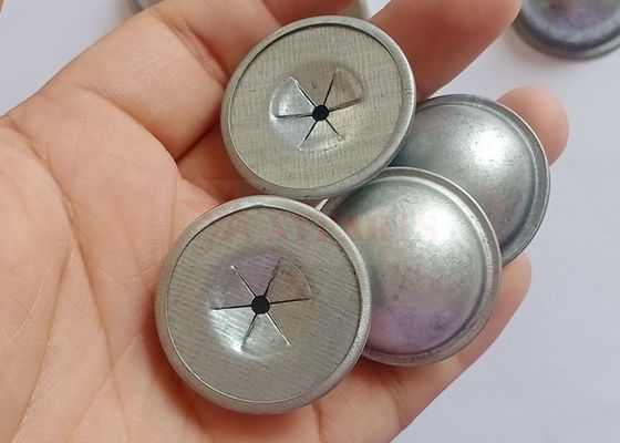30mm Kubbe Kapak Çamaşırları yalıtım iğneleri sabitlemek için kullanılan galvanizli çelik