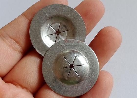 Paslanmaz çelik bağlama çapaları ile birlikte kullanılan 25 mm yuvarlak düz kendi kendine kilitli yıkayıcılar