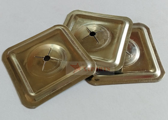 Yalıtım Pimleri İçin 38mm Metal Kendinden Kilitli Pullar Kare Tip