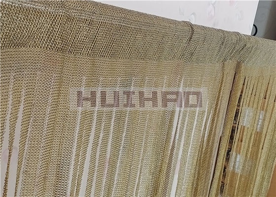 0.53x3.81mm Paslanmaz Çelik Oda Bölücü Ekranı İçin Saldırılmış Zincirleme Ağı Perde