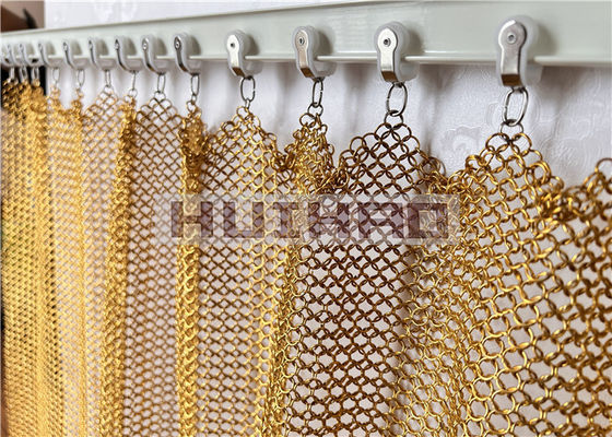 Paslanmaz Çelik 1.2x10mm Metal Ring Mesh Dış Dekorasyon için