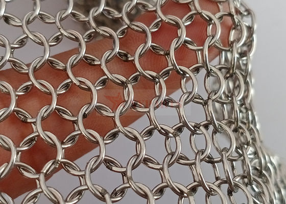 Oda Bölücü için Kaynaklı Ss Chainmail Metal Hasır Perde