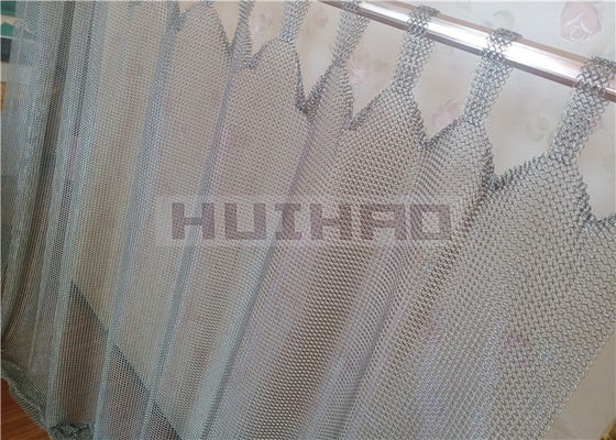 0.8x7mm Paslanmaz Çelik Zincirli Mail Mesh Perdeler Oda Bölücüler için Kaynaklı Tipi